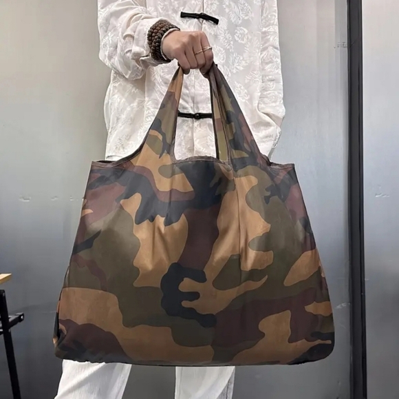 Nylon Camouflage Large Capacity Tote Bag - Portable, Foldable Eco-Friend… - Picture 1 of 7